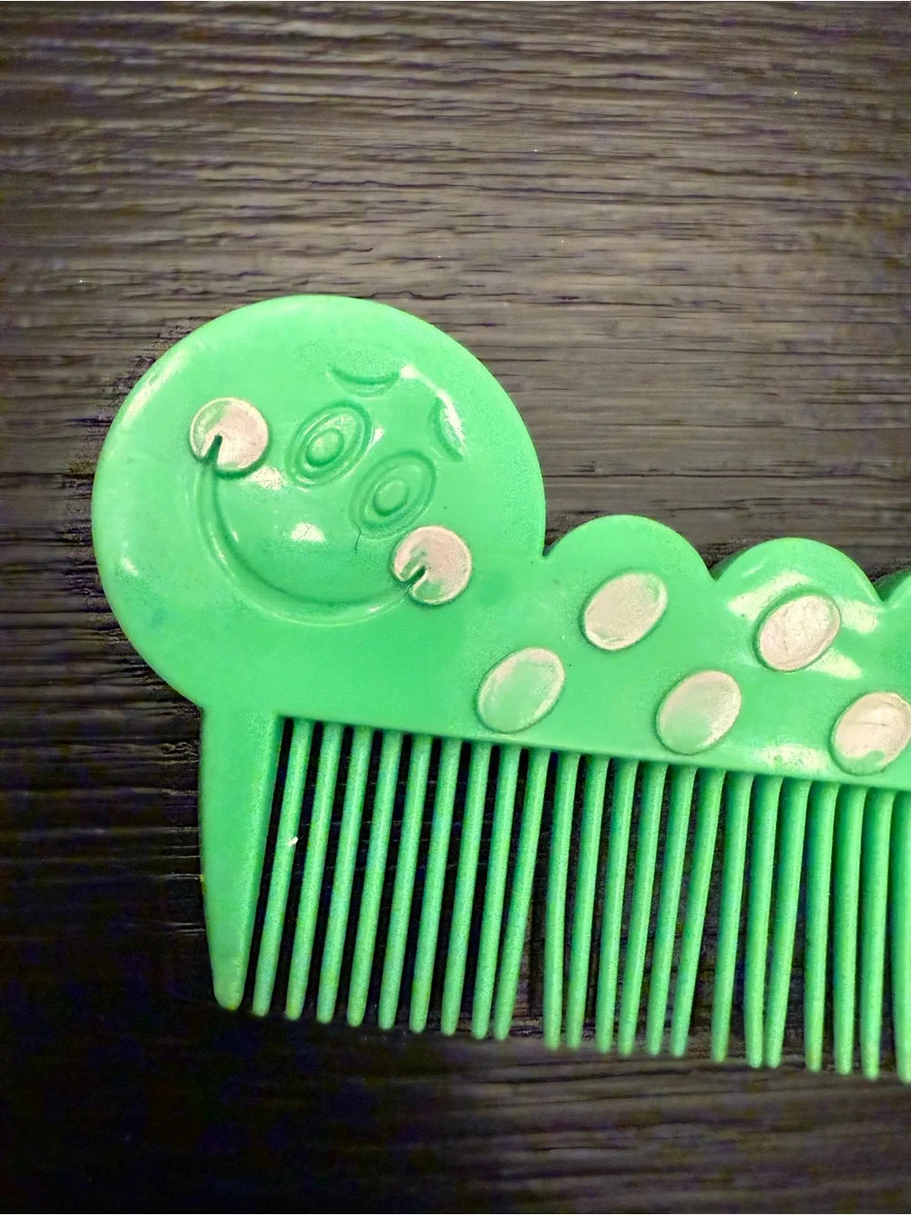 Vintage AVON Curly Caterpillar Novelty Children's Comb Hairbrush